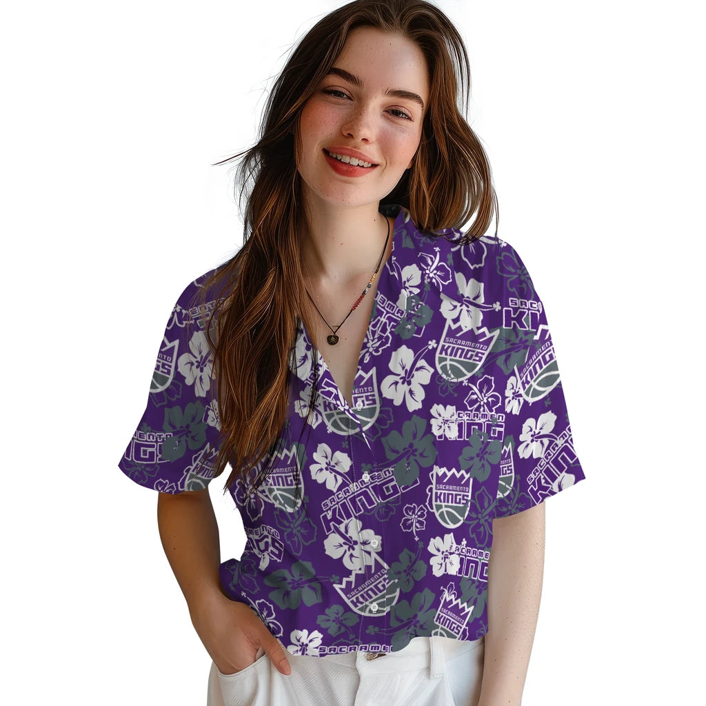 Sacramento Kings Hibiscus Bloom Hawaiian Shirt – Moonbestprint