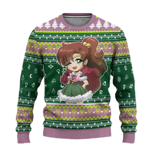 Sailor Jupiter Ugly Christmas Sweater Sailor Moon Anime Xmas Gift ? Usalast