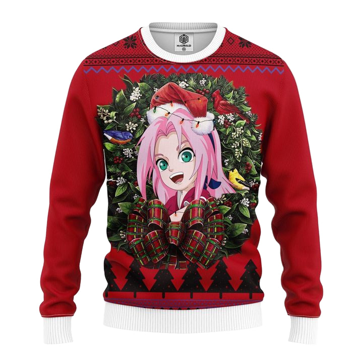 Sakura Naruto Noel Mc Ugly Christmas Sweater Thanksgiving Gift ? Usalast