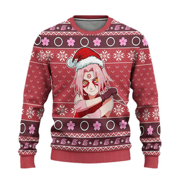 Sakura Ugly Christmas Sweater Sage Mode Naruto Anime Xmas Gift ? Usalast