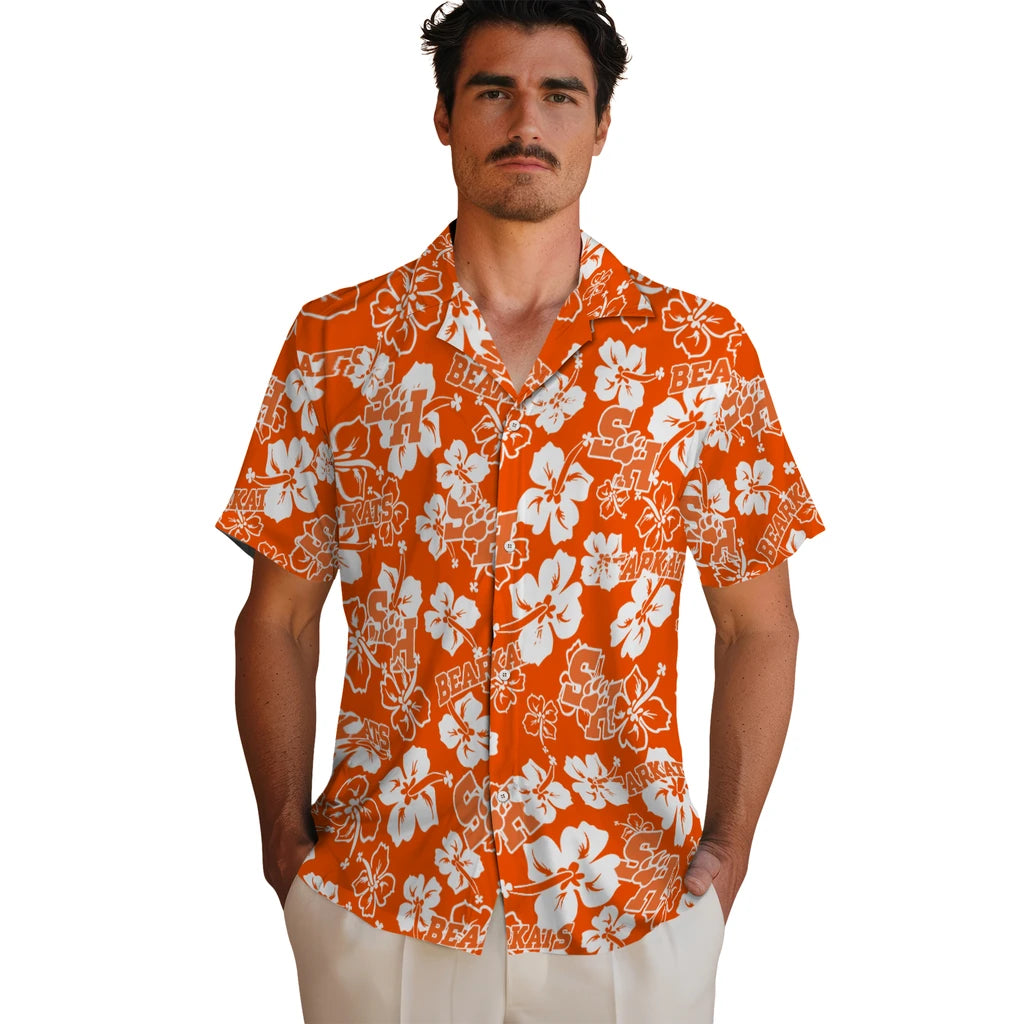 Sam Houston Bearkats Hibiscus Bloom Hawaiian Shirt – Moonbestprint