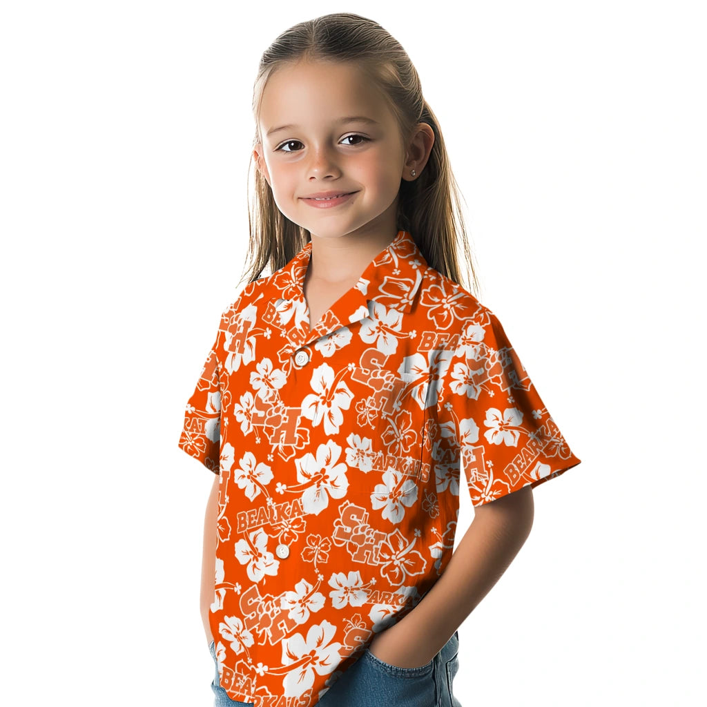 Sam Houston Bearkats Hibiscus Bloom Hawaiian Shirt – Moonbestprint