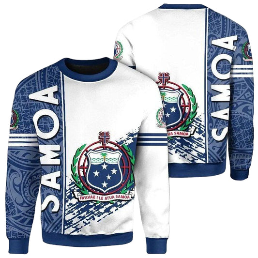 Samoa Coat Of Arms Sweater Quarter Style J1C ? Usalast