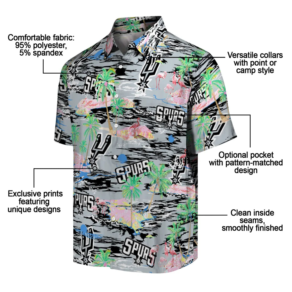 San Antonio Spurs Flamingo Retreat 2026 Hawaiian Shirt – Moonbestprint