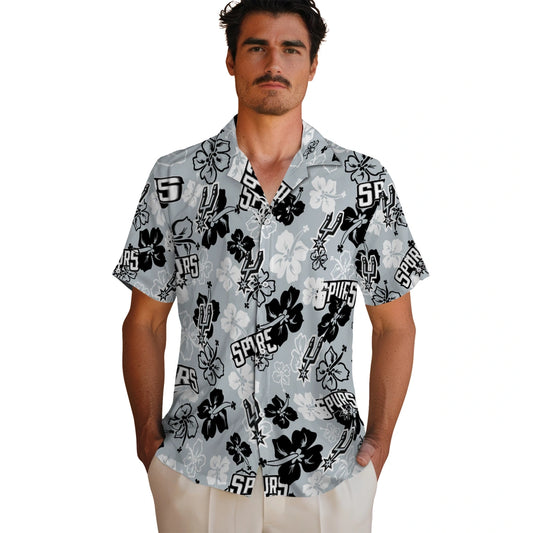 San Antonio Spurs Hibiscus Bloom Hawaiian Shirt – Moonbestprint