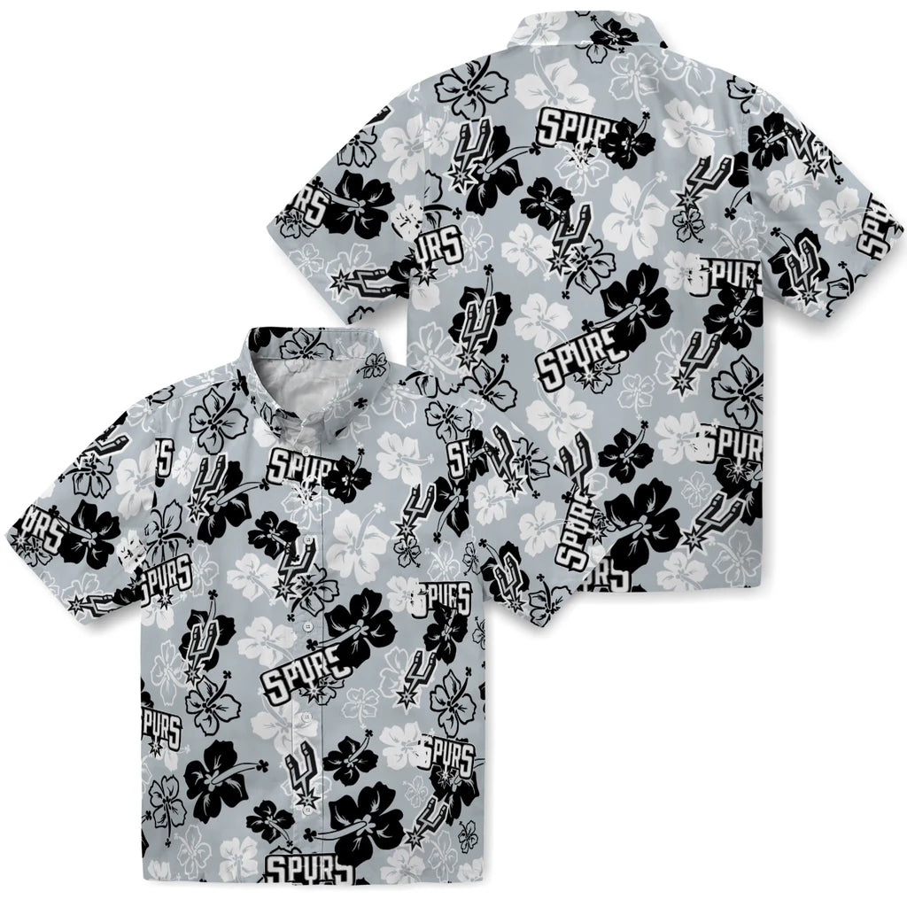 San Antonio Spurs Hibiscus Bloom Hawaiian Shirt – Moonbestprint