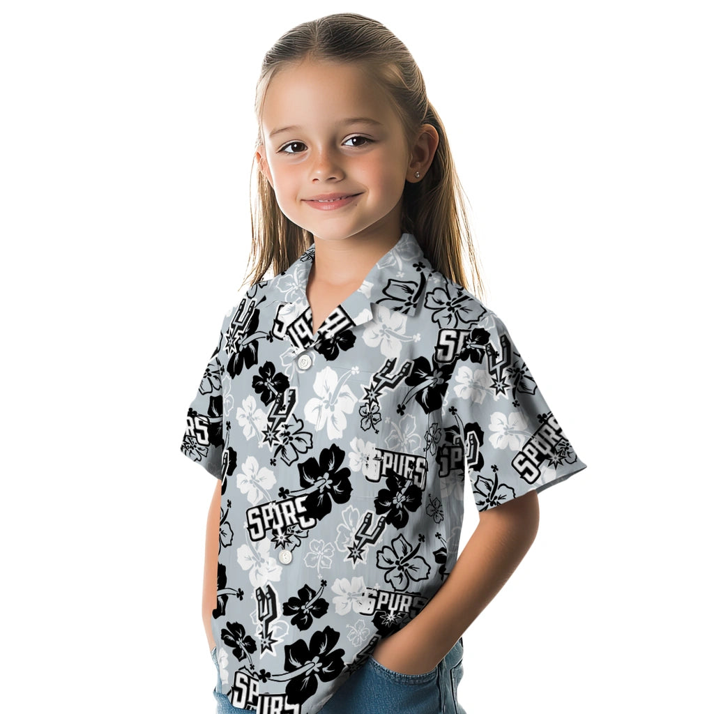 San Antonio Spurs Hibiscus Bloom Hawaiian Shirt – Moonbestprint