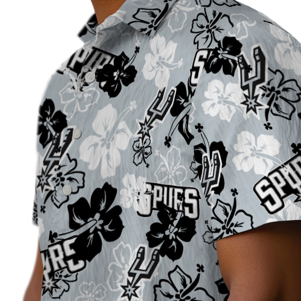 San Antonio Spurs Hibiscus Bloom Hawaiian Shirt – Moonbestprint