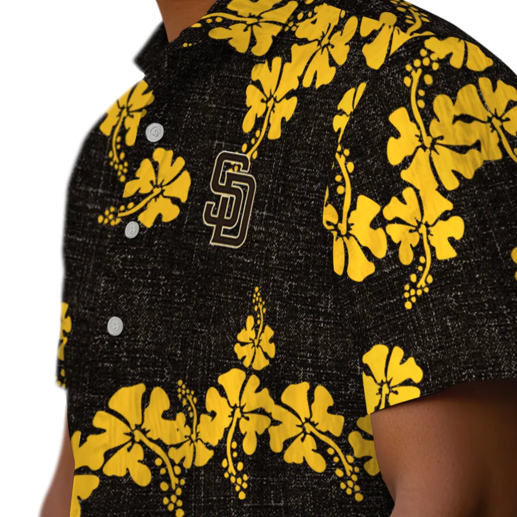 San Diego Padres Hawaiian Shirt - 50th State Flower | Moonbestprint