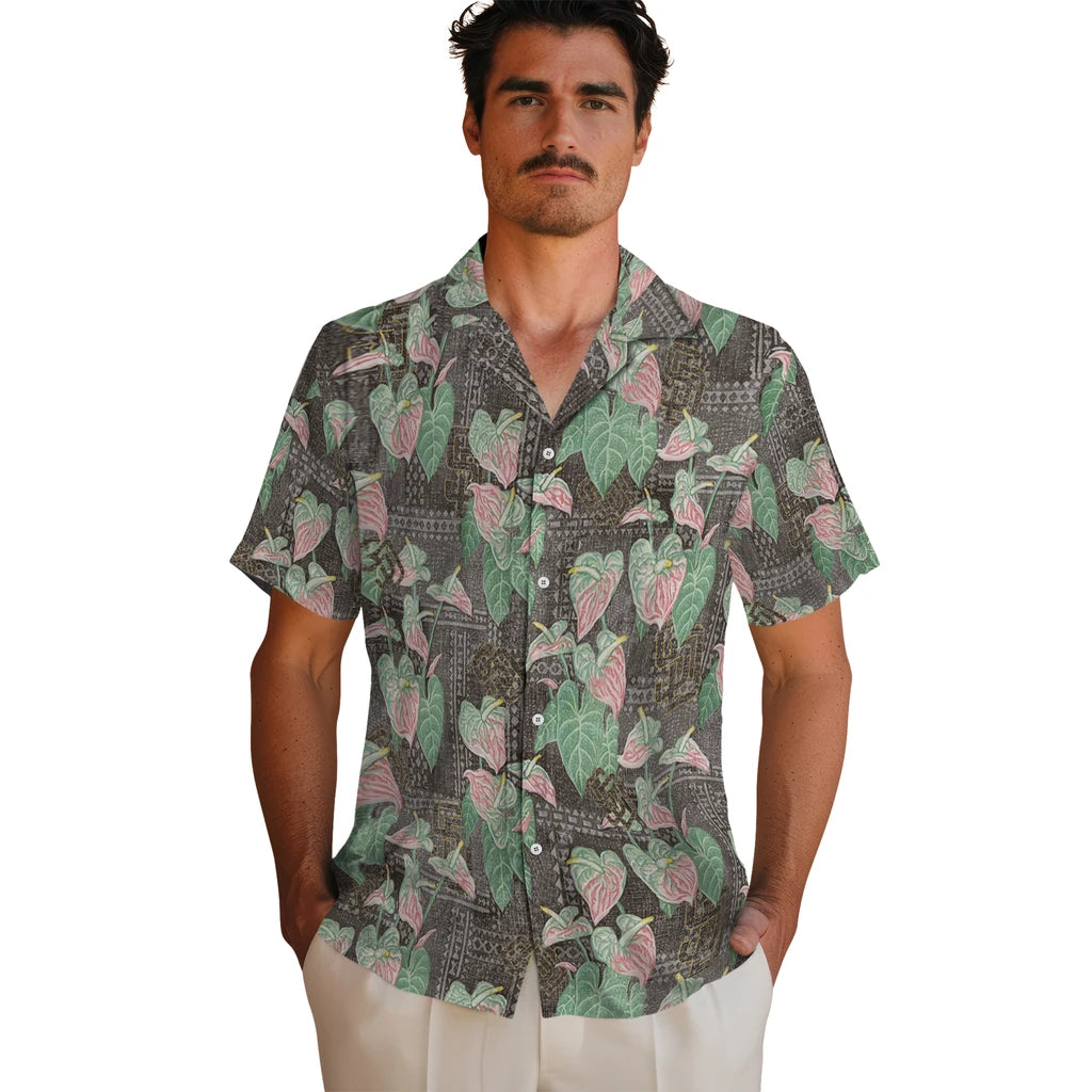 San Diego Padres Hawaiian Shirt - Anthurium Overlay | Moonbestprint