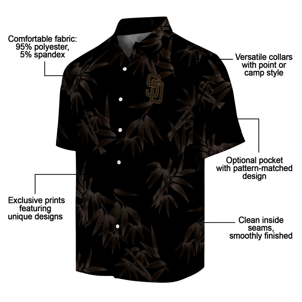 San Diego Padres Hawaiian Shirt - Bamboo Branches | Moonbestprint