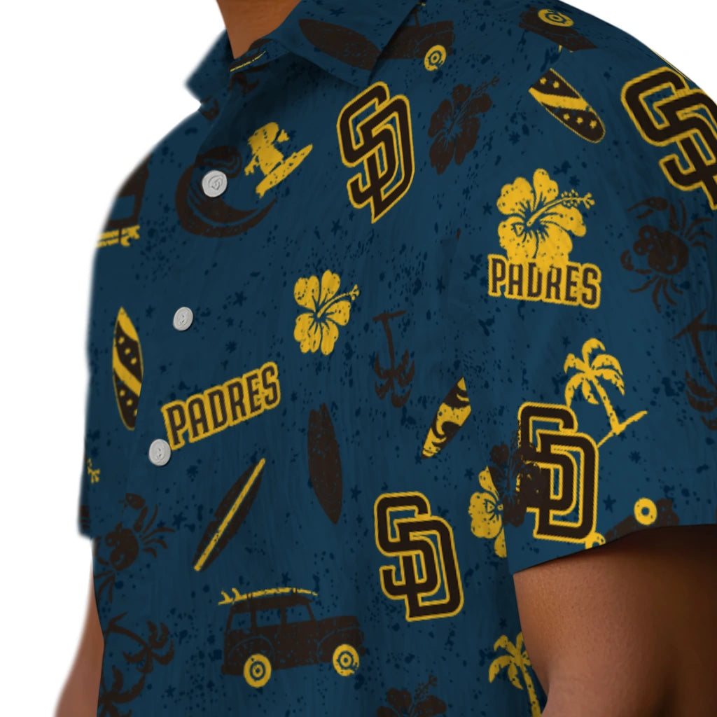 San Diego Padres Hawaiian Shirt - Beach Vibe | Moonbestprint