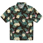 San Diego Padres Hawaiian Shirt - Flamingo and Hibiscus | Moonbestprint
