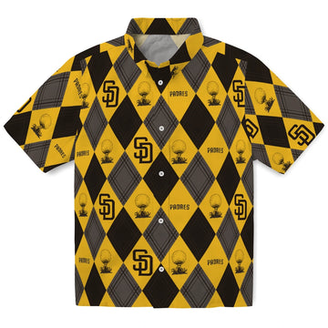 San Diego Padres Hawaiian Shirt - Golfing Plaid | Moonbestprint