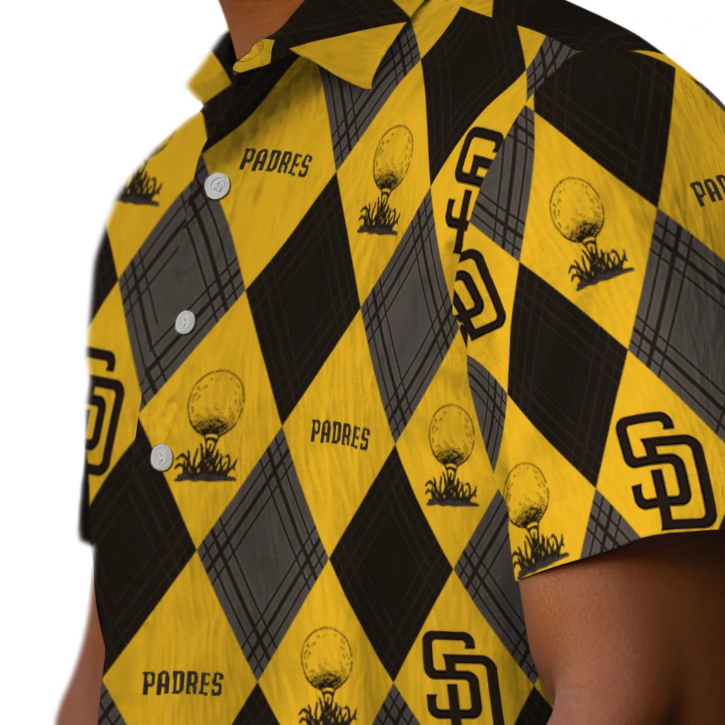 San Diego Padres Hawaiian Shirt - Golfing Plaid | Moonbestprint