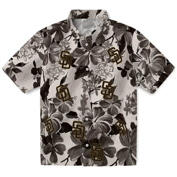San Diego Padres Hawaiian Shirt - Hibiscus Arrangement | Moonbestprint
