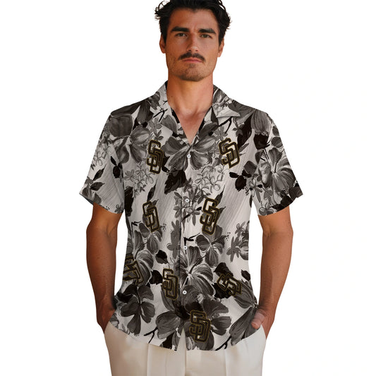San Diego Padres Hawaiian Shirt - Hibiscus Arrangement | Moonbestprint