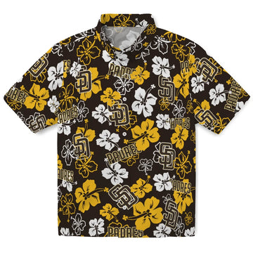 San Diego Padres Hibiscus Bloom Hawaiian Shirt – Moonbestprint