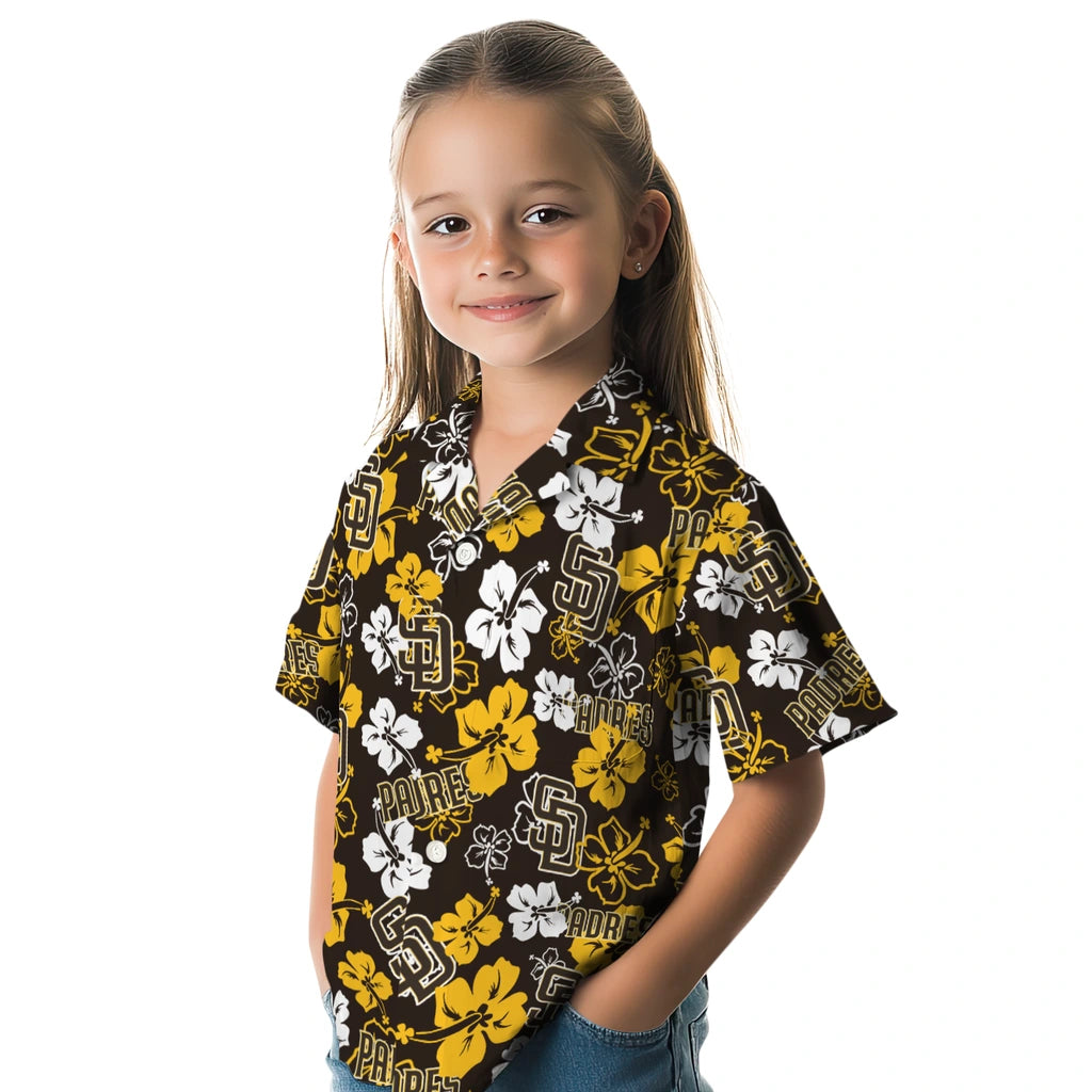 San Diego Padres Hibiscus Bloom Hawaiian Shirt – Moonbestprint