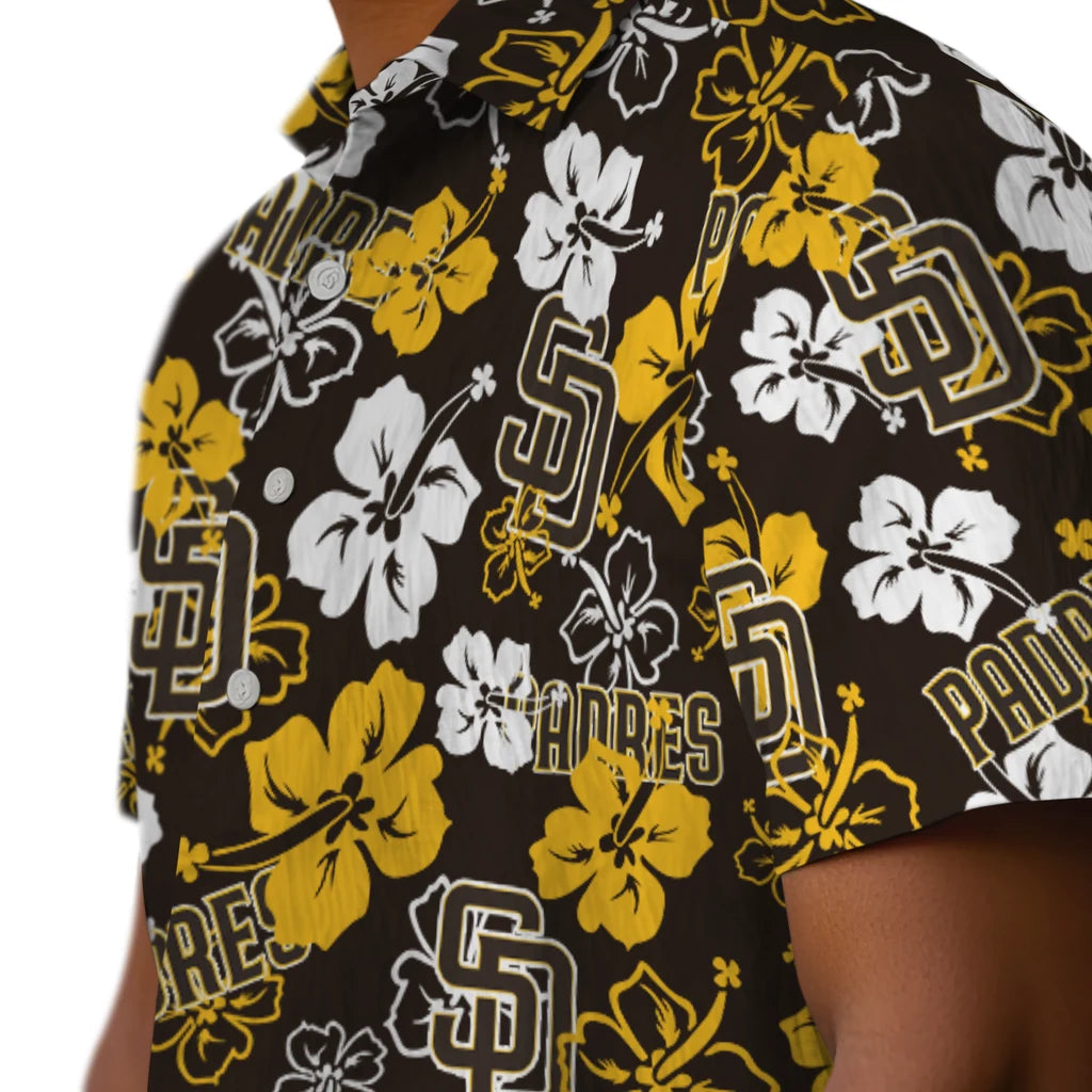 San Diego Padres Hibiscus Bloom Hawaiian Shirt – Moonbestprint
