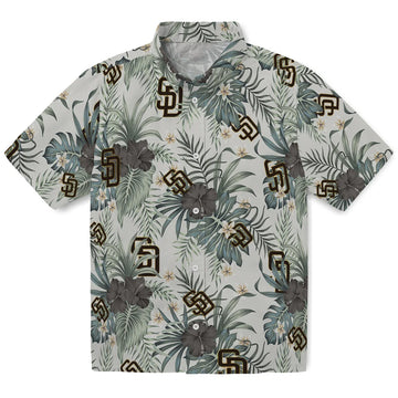 San Diego Padres Hawaiian Shirt - Hibiscus Designs | Moonbestprint