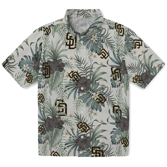 San Diego Padres Hawaiian Shirt - Hibiscus Designs | Moonbestprint