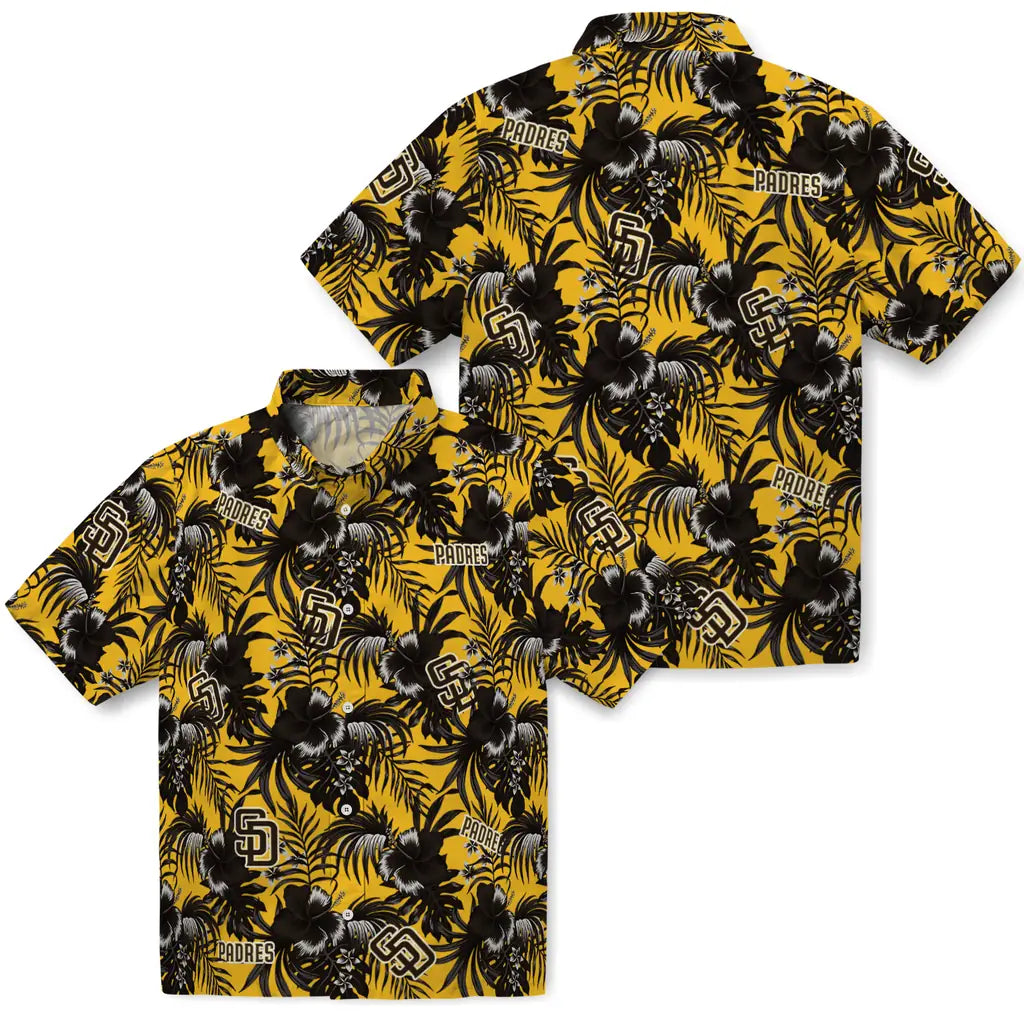 San Diego Padres Hawaiian Shirt - Hibiscus Exotic | Moonbestprint