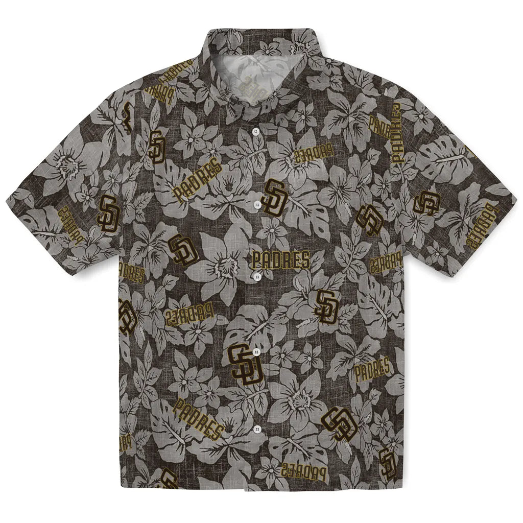 San Diego Padres Hawaiian Shirt - Hibiscus Oasis | Moonbestprint