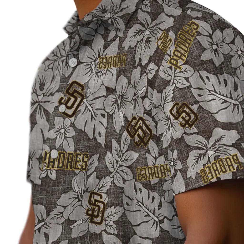 San Diego Padres Hawaiian Shirt - Hibiscus Oasis | Moonbestprint