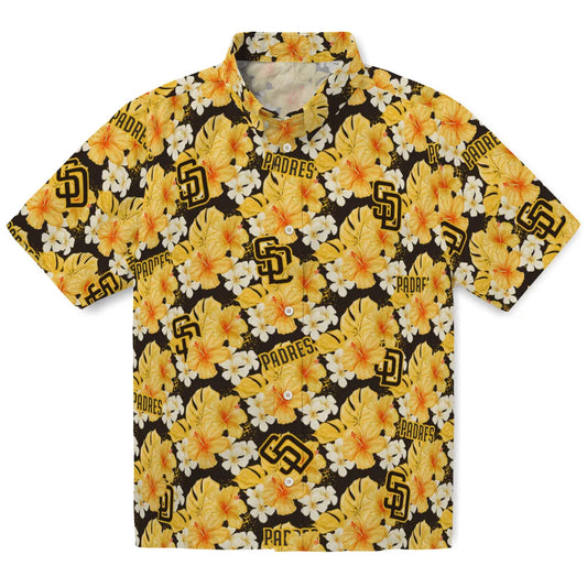 San Diego Padres Hawaiian Shirt - Hibiscus Tropics | Moonbestprint