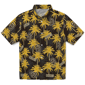 San Diego Padres Hawaiian Shirt - Palm Tree Motif | Moonbestprint
