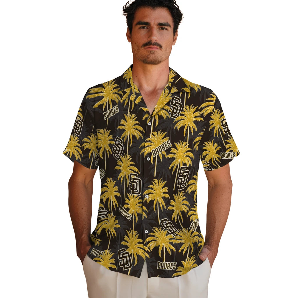 San Diego Padres Hawaiian Shirt - Palm Tree Motif | Moonbestprint