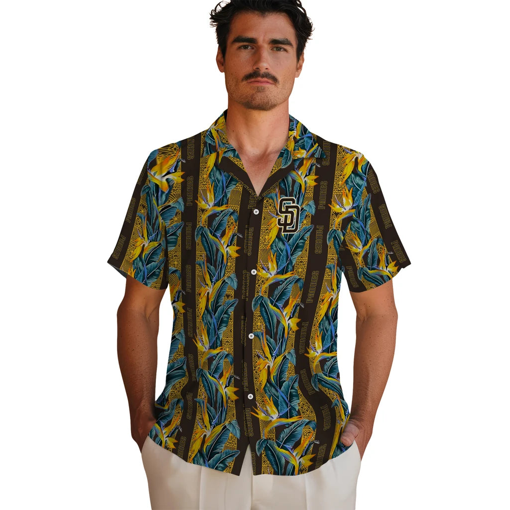 San Diego Padres Hawaiian Shirt - Paradise Vines | Moonbestprint