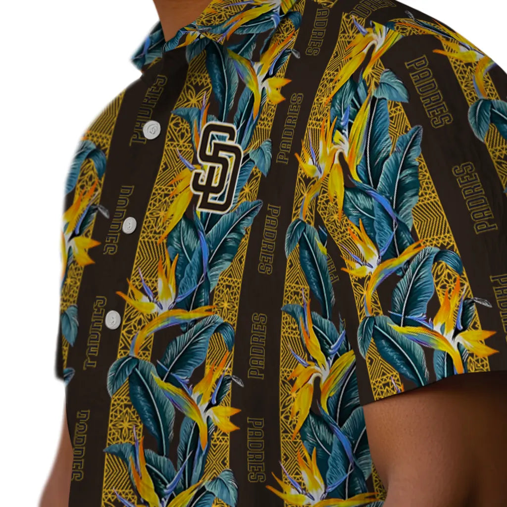 San Diego Padres Hawaiian Shirt - Paradise Vines | Moonbestprint
