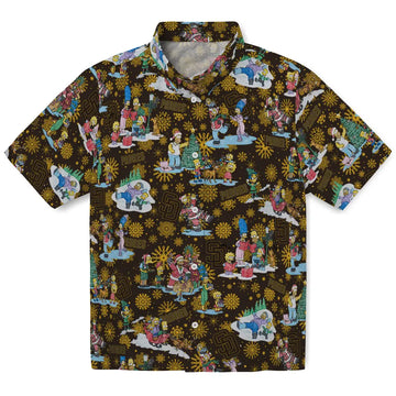 San Diego Padres Hawaiian Shirt - Simpsons Christmas | Moonbestprint