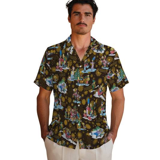 San Diego Padres Hawaiian Shirt - Simpsons Christmas | Moonbestprint