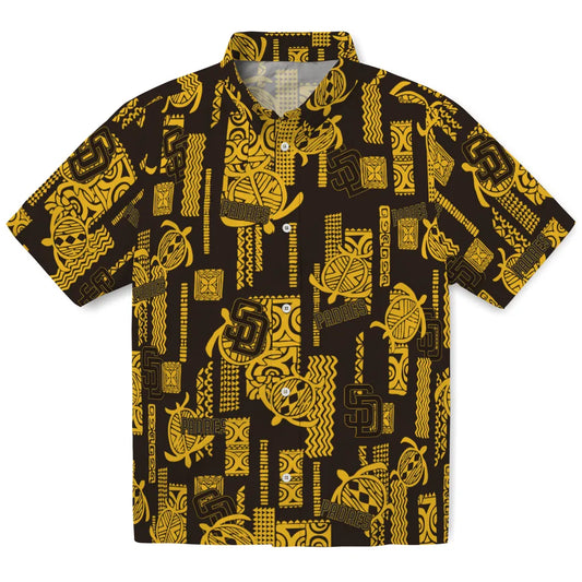 San Diego Padres Hawaiian Shirt - Turtle Lines | Moonbestprint