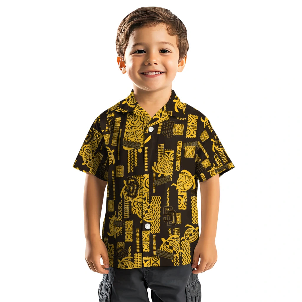 San Diego Padres Hawaiian Shirt - Turtle Lines | Moonbestprint