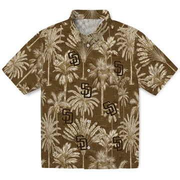 San Diego Padres Hawaiian Shirt - Vintage Palm Tree | Moonbestprint