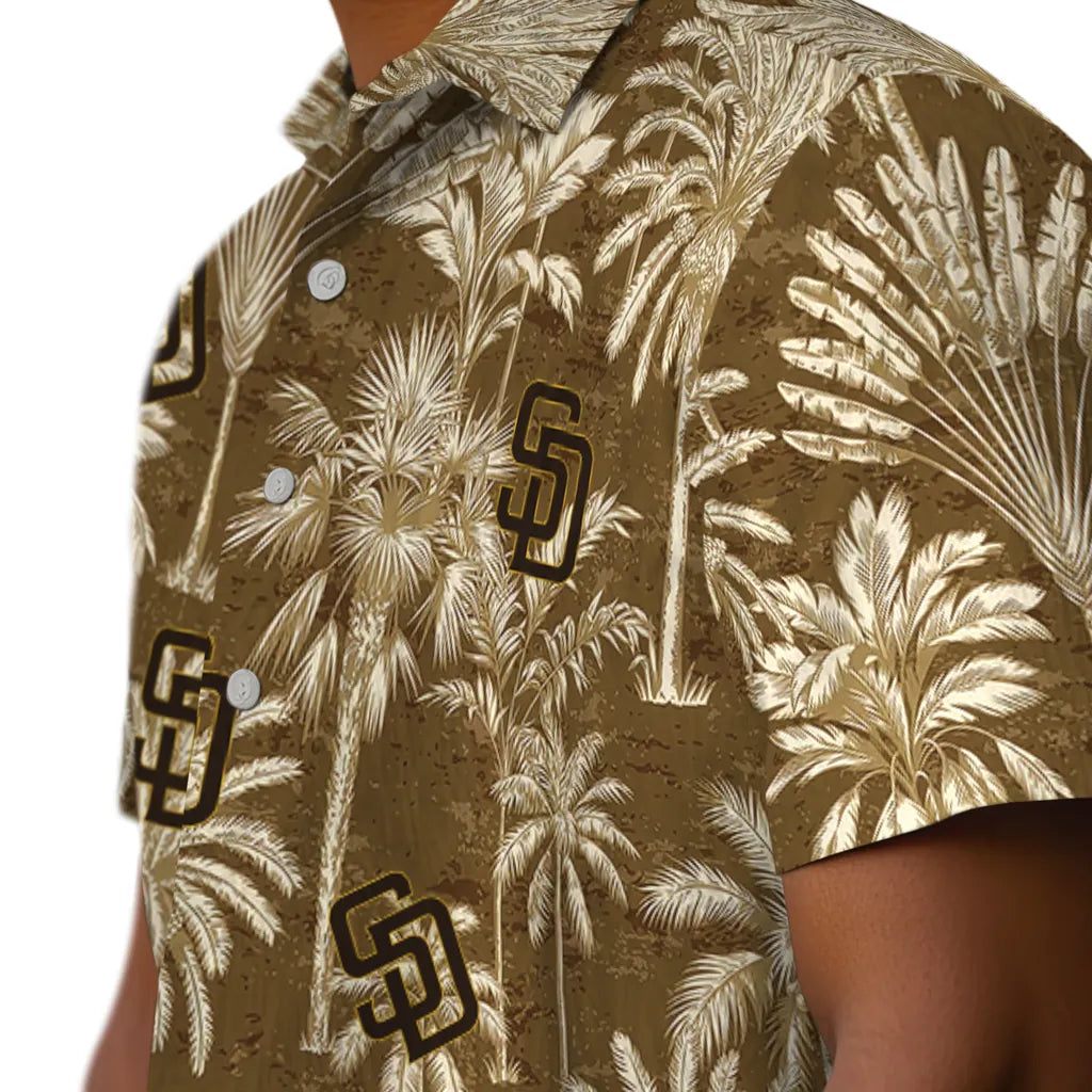 San Diego Padres Hawaiian Shirt - Vintage Palm Tree | Moonbestprint