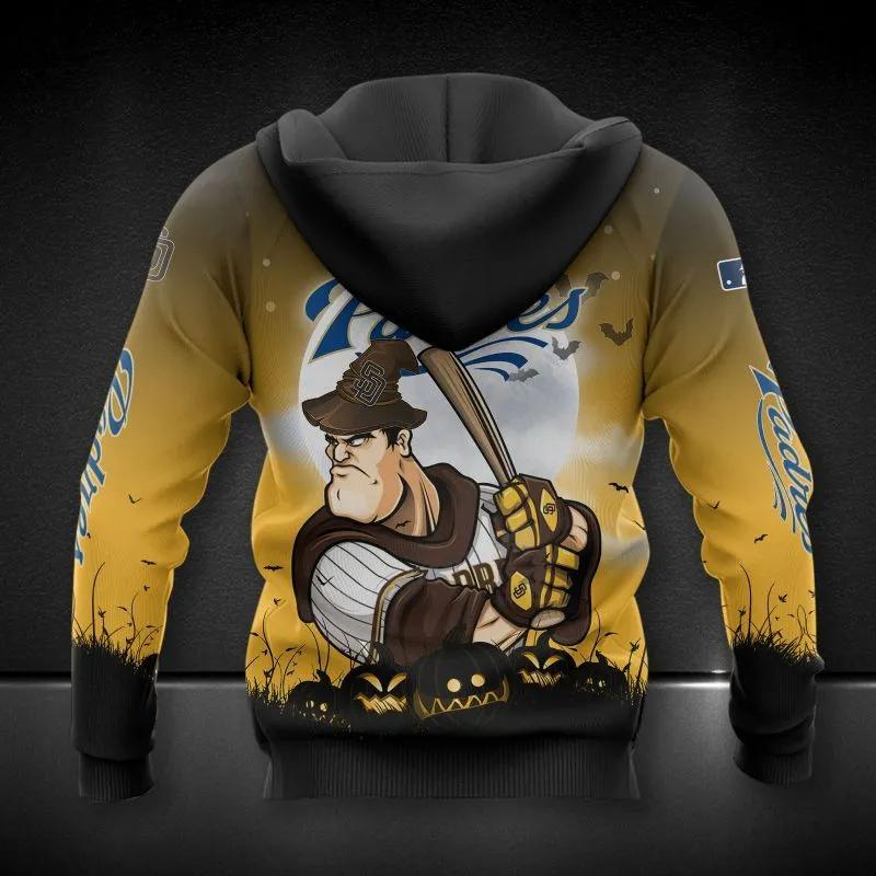 San Diego Padres Mascot MLB All Over Print Hoodie -Moonbestprint