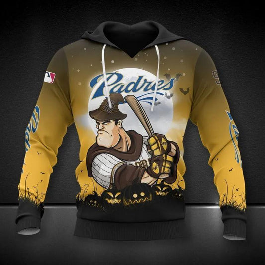 San Diego Padres Mascot MLB All Over Print Hoodie -Moonbestprint