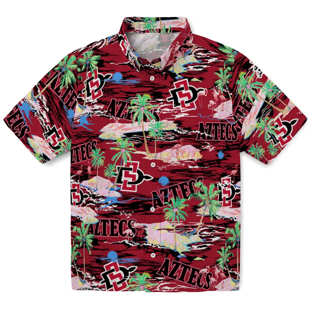 San Diego State Aztecs Flamingo Retreat 2026 Hawaiian Shirt – Moonbestprint
