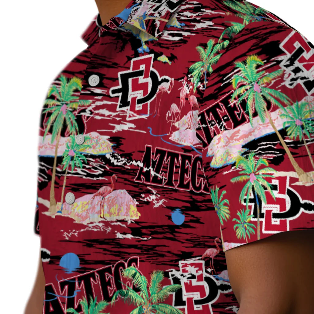 San Diego State Aztecs Flamingo Retreat 2026 Hawaiian Shirt – Moonbestprint