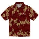 San Francisco 49ers Hawaiian Shirt - 50th State Flower | Moonbestprint