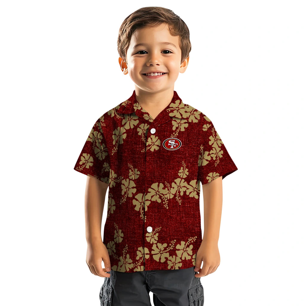 San Francisco 49ers Hawaiian Shirt - 50th State Flower | Moonbestprint