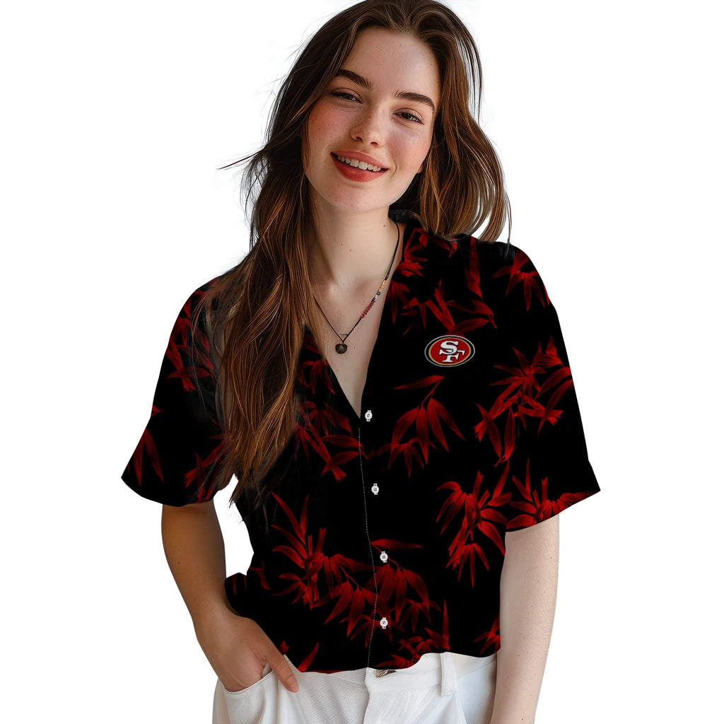 San Francisco 49ers Hawaiian Shirt - Bamboo Branches | Moonbestprint