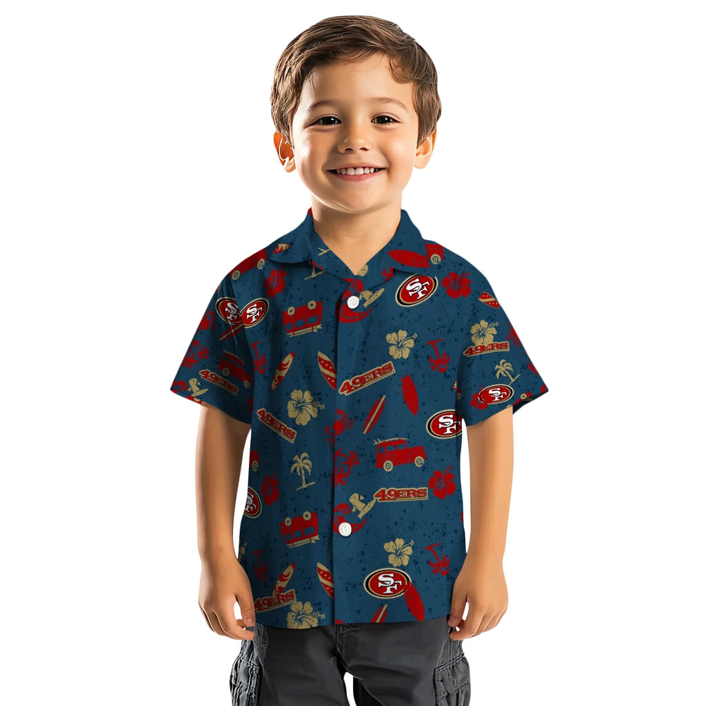 San Francisco 49ers Hawaiian Shirt - Beach Vibe | Moonbestprint
