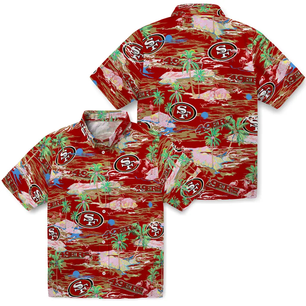 San Francisco 49ers Flamingo Retreat 2026 Hawaiian Shirt – Moonbestprint