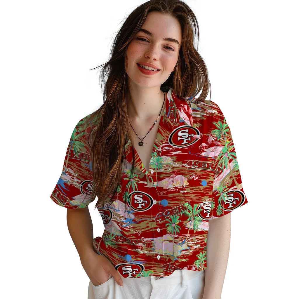 San Francisco 49ers Flamingo Retreat 2026 Hawaiian Shirt – Moonbestprint